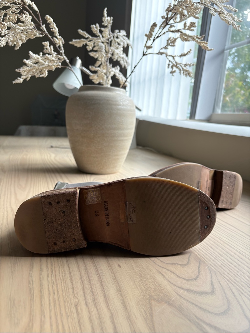 Free People Gray Croc-Embossed Ankle Boots - Picture 3 of 3